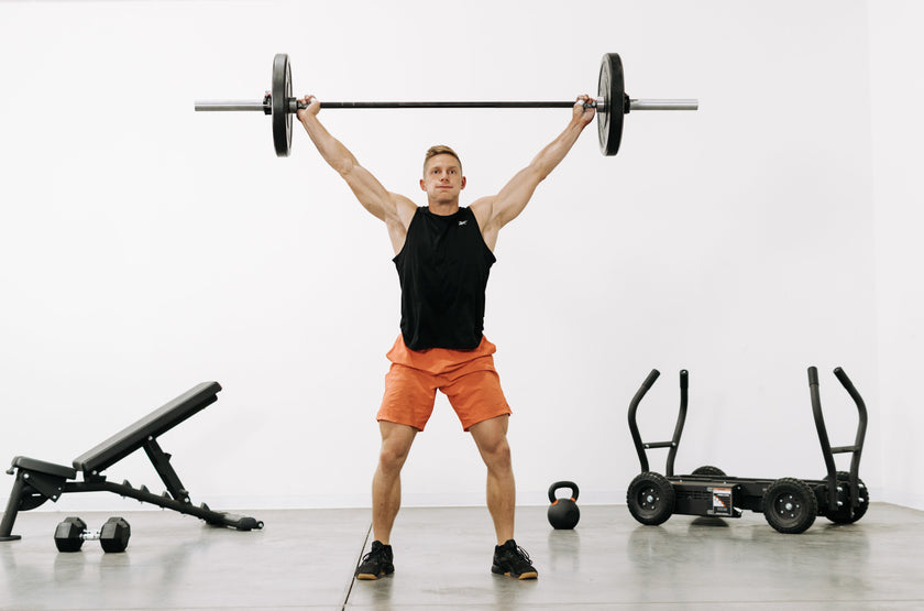 Brent Fikowski Overhead Snatch With Torque Black Bumper Plates