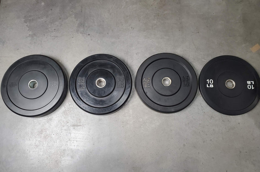 Value Black Bumper Plate Set - 230LB