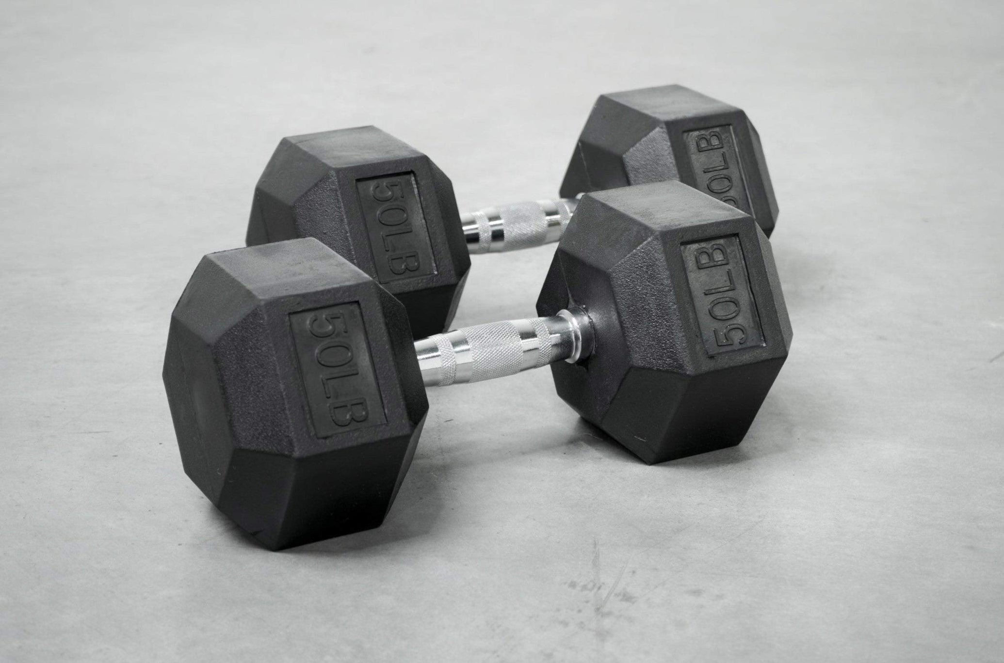 Rubber Hexagon Dumbbell