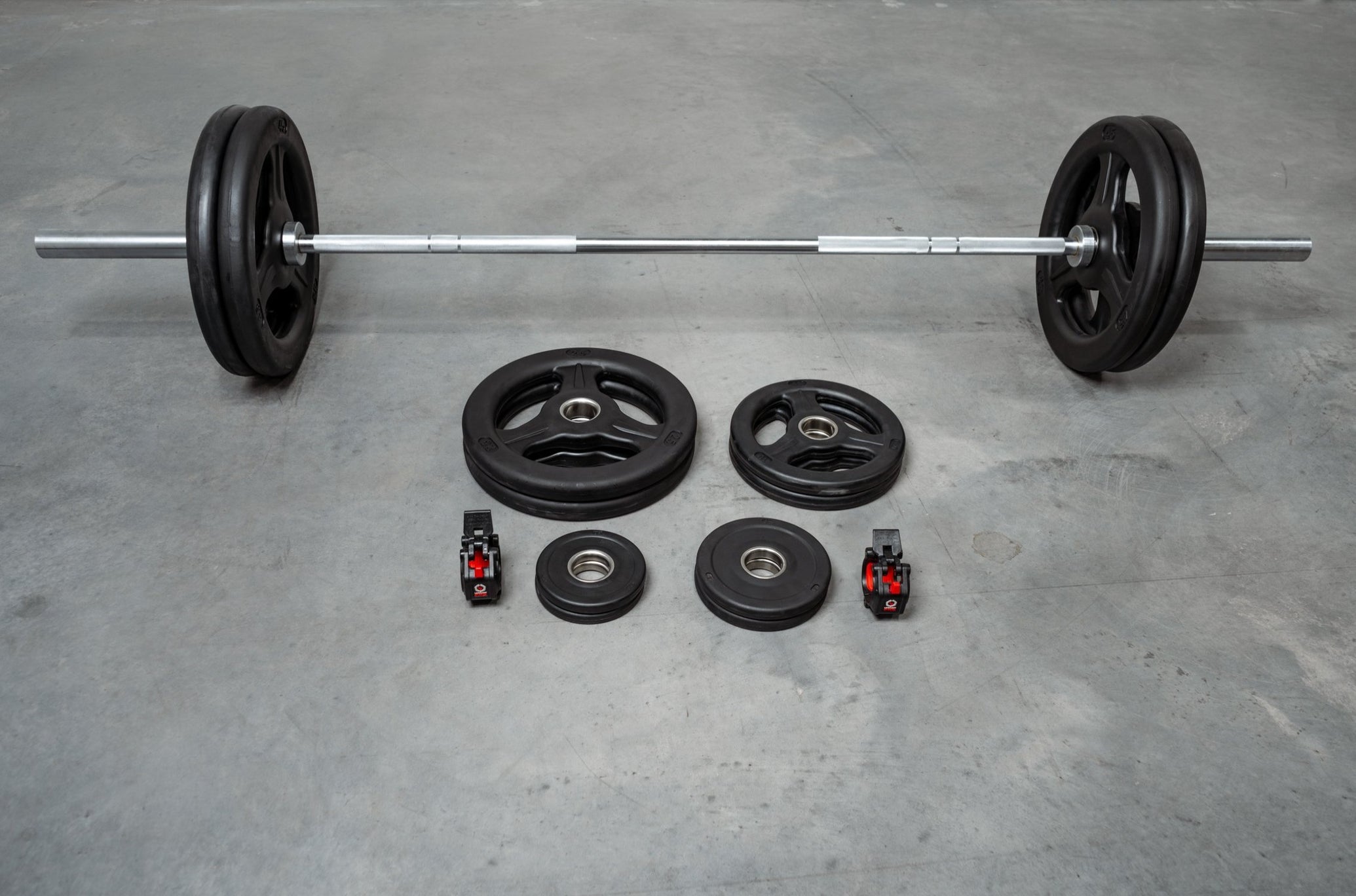 7' Bar and Grip Plate Package and Collars