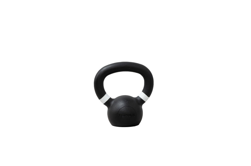 Back Of White 4 KG Cast Iron Kettlebell &lt;black&gt;
